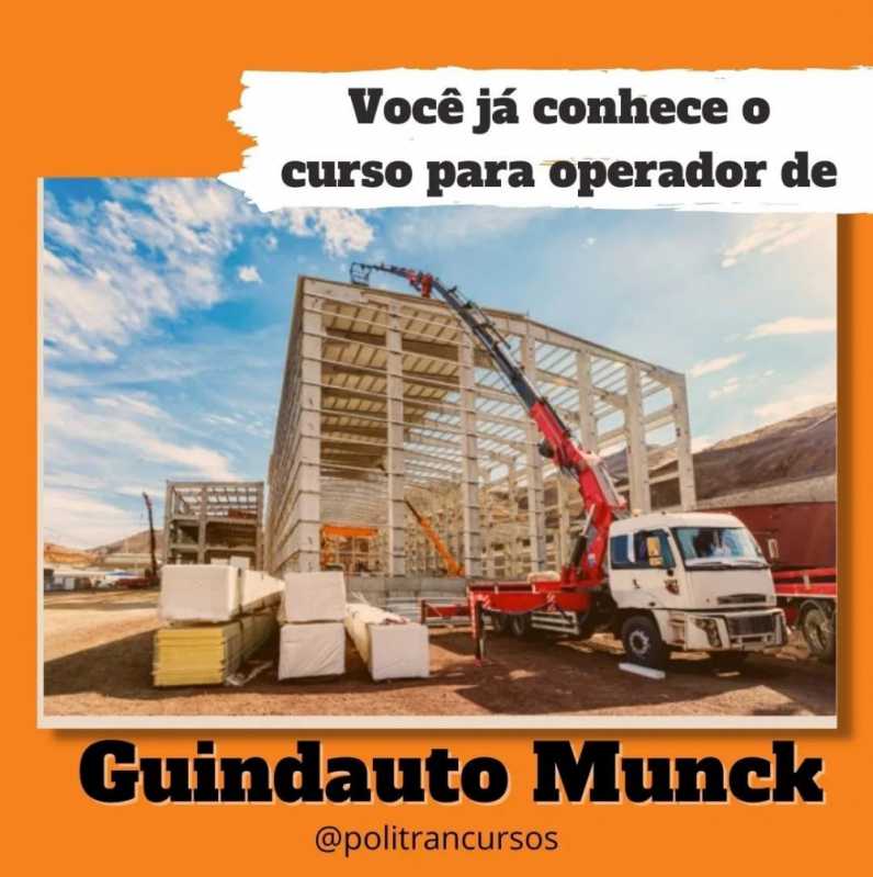 Curso de Operador de Caminhão Munck Centro - Curso de Operador de Mini Munck Hidráulico