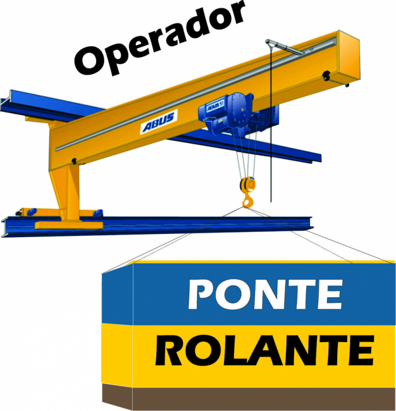 Curso de Operador de Ponte Rolante de Parede Valores Cidade Parque Brasília - Curso de Operador de Ponte Rolante 6 Toneladas